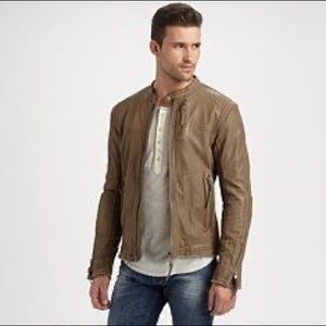 Diesel 100% lamb skin leather jacket sz medium
